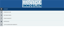 Tablet Screenshot of krause-immobilien.de